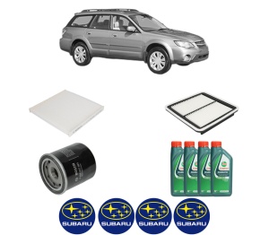 Set Pachet filtre revizie Bosch, 4 litrii ulei Castrol 10W40 SUBARU OUTBACK (BL, BP) 2.5 AWD (BP9) din 2008-2009, 4x Stickere auto cu SUBARU - Img 2