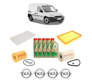 Set Pachet filtre revizie Bosch, 5 litrii ulei Castrol 5W40 OPEL COMBO Box Body/MPV 1.7 DI 16V din 2001, 4x Stickere auto cu OPEL - Img 2
