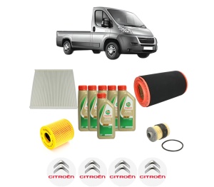Set Pachet filtre revizie Bosch, 6 litrii ulei Castrol 5W40 CITROEN JUMPER II Platform/Chassis 2.2 HDi 120 din 2006-2016, 4x Stickere auto cu CITROEN - Img 2