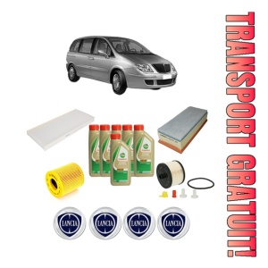 Set Pachet filtre revizie Bosch, 6 litrii ulei Castrol 5W40 LANCIA PHEDRA (179_) 2.0 D Multijet (179.AXL1B, 179.BXL1B) din 2006-2010, 4x Stickere auto cu LANCIA