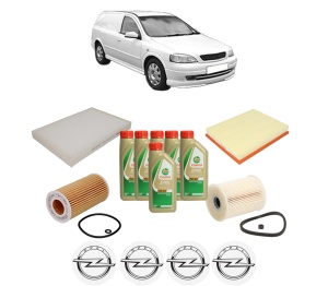 Set Pachet filtre revizie Bosch, 6 litrii ulei Castrol 5W40 OPEL ASTRA G Estate Van (F70) 2.0 DTI (F70) din 2000-2005, 4x Stickere auto cu OPEL - Img 2