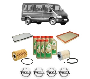 Set Pachet filtre revizie Bosch, 8 litrii ulei Castrol 5W40 OPEL MOVANO A Bus (X70) 3.0 DTi (JD) din 2003, 4x Stickere auto cu OPEL - Img 2