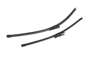 Set stergatoare AUDI A3 Convertible (8P7) din 2008-2013, pentru parbriz auto, 2 bucati, Valeo Silencio, din cauciuc siliconat rezistent, 4 Stickere Auto AUDI v36656