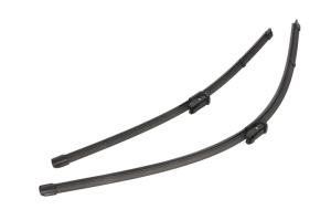Set stergatoare AUDI A8 D4 (4H2, 4H8, 4HC, 4HL) din 2009-2018, pentru parbriz auto, 2 bucati, Valeo Silencio Xtrm, din cauciuc siliconat rezistent, 4 Stickere Auto AUDI v35888