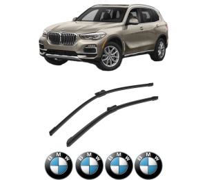 Set stergatoare auto BMW Seria X5 Van (G05) din 2019-2023, pentru parbriz auto, 2 bucati, Bosch Aerotwin, din cauciuc siliconat rezistent, 4 Stickere Auto BMW Seria - Img 2