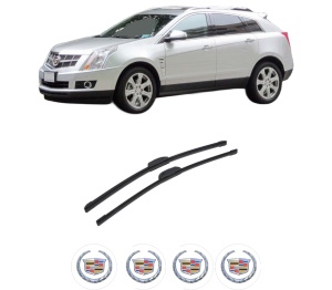 Set stergatoare auto CADILLAC SRX din 2003-2016, pentru parbriz auto, 2 bucati, Bosch Aerotwin Retrofit, din cauciuc siliconat rezistent, 4 Stickere Auto CADILLAC - Img 2