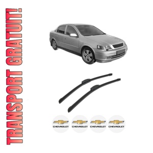 Set stergatoare auto CHEVROLET ASTRA Saloon din 1999-2011, pentru parbriz auto, 2 bucati, Bosch Aerotwin Retrofit, din cauciuc siliconat rezistent, 4 Stickere Auto CHEVROLET