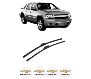 Set stergatoare auto CHEVROLET AVALANCHE 1500 Crew Cab Pickup din 2001-2007, pentru parbriz auto, 2 bucati, Bosch Aerotwin Retrofit, din cauciuc siliconat rezistent, 4 Stickere Auto CHEVROLET - Img 2
