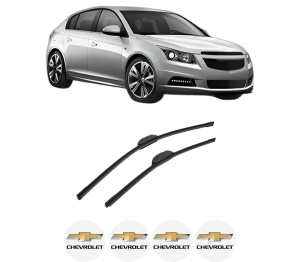 Set stergatoare auto CHEVROLET CRUZE Hatchback (J305) din 2011-2015, pentru parbriz auto, 2 bucati, Bosch Aerotwin Retrofit, din cauciuc siliconat rezistent, 4 Stickere Auto CHEVROLET - Img 2