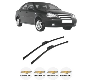 Set stergatoare auto CHEVROLET LACETTI Saloon (J200) din 2003-2005, pentru parbriz auto, 2 bucati, Bosch Aerotwin Retrofit, din cauciuc siliconat rezistent, 4 Stickere Auto CHEVROLET - Img 2