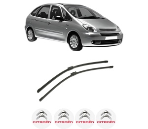 Set stergatoare auto CITROEN XSARA PICASSO (N68) din 1999-2012, pentru parbriz auto, 2 bucati, Bosch Aerotwin, din cauciuc siliconat rezistent, 4 Stickere Auto CITROEN - Img 2