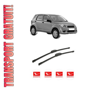 Set stergatoare auto DAIHATSU TERIOS (J2_, F7__) din 2005-2010, pentru parbriz auto, 2 bucati, Bosch Aerotwin Retrofit, din cauciuc siliconat rezistent, 4 Stickere Auto DAIHATSU