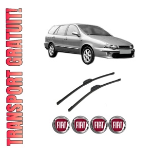 Set stergatoare auto FIAT MAREA Weekend (185_) din 1996-2003, pentru parbriz auto, 2 bucati, Bosch Aerotwin Retrofit, din cauciuc siliconat rezistent, 4 Stickere Auto FIAT
