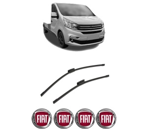 Set stergatoare auto FIAT TALENTO Platform/Chassis (296_) din 2016-2019, pentru parbriz auto, 2 bucati, Bosch Aerotwin Multi, din cauciuc siliconat rezistent, 4 Stickere Auto FIAT - Img 2