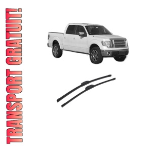 Set stergatoare auto FORD F-150 din 2007, pentru parbriz auto, 2 bucati, Bosch Aerotwin Retrofit, din cauciuc siliconat rezistent, 4 Stickere Auto FORD
