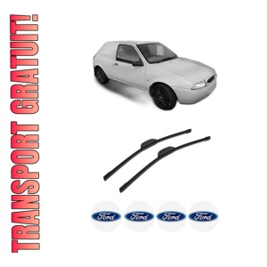 Set stergatoare auto FORD FIESTA Hatchback Van (JV_) din 1998-2003, pentru parbriz auto, 2 bucati, Bosch Aerotwin Retrofit, din cauciuc siliconat rezistent, 4 Stickere Auto FORD
