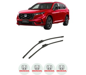 Set stergatoare auto HONDA CR-V VI (RS_, RY_) din 2023, pentru parbriz auto, 2 bucati, Bosch Aerotwin, din cauciuc siliconat rezistent, 4 Stickere Auto HONDA - Img 2