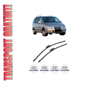 Set stergatoare auto HYUNDAI HIGHWAY VAN din 2000-2004, pentru parbriz auto, 2 bucati, Bosch Aerotwin Retrofit, din cauciuc siliconat rezistent, 4 Stickere Auto HYUNDAI