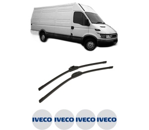 Set stergatoare auto Iveco DAILY III Van din 1999-2007, pentru parbriz auto, 2 bucati, Bosch Aerotwin Retro Truck, din cauciuc siliconat rezistent, 4 Stickere Auto Iveco - Img 2