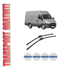 Set stergatoare auto Iveco DAILY V Van din 2011-2014, pentru parbriz auto, 2 bucati, Bosch Aerotwin Retro Truck, din cauciuc siliconat rezistent, 4 Stickere Auto Iveco