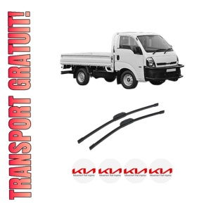 Set stergatoare auto KIA K2700 din 2006, pentru parbriz auto, 2 bucati, Bosch Aerotwin Retrofit, din cauciuc siliconat rezistent, 4 Stickere Auto KIA