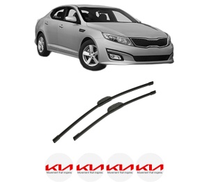 Set stergatoare auto KIA OPTIMA (FSGDS6B) din 2010-2015, pentru parbriz auto, 2 bucati, Bosch Aerotwin Retrofit, din cauciuc siliconat rezistent, 4 Stickere Auto KIA - Img 2