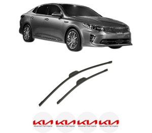 Set stergatoare auto KIA OPTIMA (JF) din 2015-2019, pentru parbriz auto, 2 bucati, Bosch Aerotwin Retrofit, din cauciuc siliconat rezistent, 4 Stickere Auto KIA - Img 2