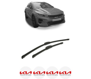 Set stergatoare auto KIA XCEED (CD) din 2019-2024, pentru parbriz auto, 2 bucati, Bosch Aerotwin Retrofit, din cauciuc siliconat rezistent, 4 Stickere Auto KIA - Img 2