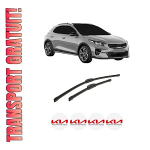 Set stergatoare auto KIA XCEED Van (CD) din 2019-2020, pentru parbriz auto, 2 bucati, Bosch Aerotwin Retrofit, din cauciuc siliconat rezistent, 4 Stickere Auto KIA