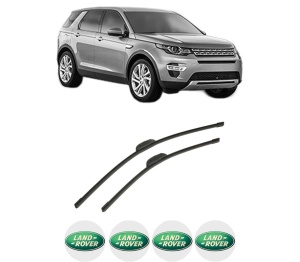 Set stergatoare auto LAND ROVER DISCOVERY SPORT (L550) din 2014-2022, pentru parbriz auto, 2 bucati, Bosch Aerotwin Retrofit, din cauciuc siliconat rezistent, 4 Stickere Auto LAND ROVER - Img 2