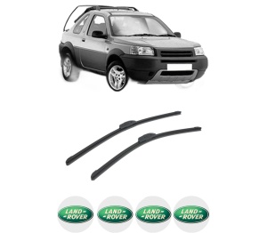 Set stergatoare auto LAND ROVER FREELANDER I Soft Top (L314) din 1998-2006, pentru parbriz auto, 2 bucati, Bosch Aerotwin Retrofit, din cauciuc siliconat rezistent, 4 Stickere Auto LAND ROVER - Img 2