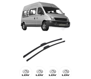 Set stergatoare auto LDV MAXUS Bus din 2005-2009, pentru parbriz auto, 2 bucati, Bosch Aerotwin Retrofit, din cauciuc siliconat rezistent, 4 Stickere Auto LDV - Img 2