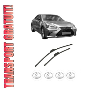 Set stergatoare auto LEXUS ES (_Z10_, _A10_, _H10_) din 2018-2019, pentru parbriz auto, 2 bucati, Bosch Aerotwin Retrofit, din cauciuc siliconat rezistent, 4 Stickere Auto LEXUS