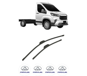 Set stergatoare auto MAXUS DELIVER 9 Platform/Chassis din 2022, pentru parbriz auto, 2 bucati, Bosch Aerotwin Retrofit, din cauciuc siliconat rezistent, 4 Stickere Auto MAXUS - Img 2