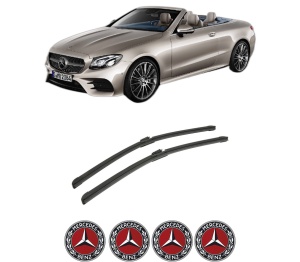 Set stergatoare auto MERCEDES-BENZ E-CLASS Convertible (A238) din 2017-2021, pentru parbriz auto, 2 bucati, Bosch Aerotwin, din cauciuc siliconat rezistent, 4 Stickere Auto MERCEDES-BENZ - Img 2