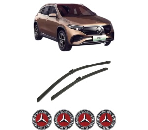 Set stergatoare auto MERCEDES-BENZ EQA (H243) din 2021-2022, pentru parbriz auto, 2 bucati, Bosch Aerotwin, din cauciuc siliconat rezistent, 4 Stickere Auto MERCEDES-BENZ - Img 2
