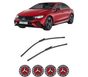 Set stergatoare auto MERCEDES-BENZ EQE (V295) din 2022, pentru parbriz auto, 2 bucati, Bosch Aerotwin, din cauciuc siliconat rezistent, 4 Stickere Auto MERCEDES-BENZ - Img 2