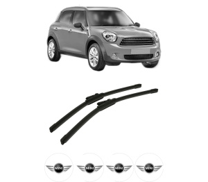 Set stergatoare auto MINI MINI COUNTRYMAN (R60) din 2010-2016, pentru parbriz auto, 2 bucati, Bosch Aerotwin, din cauciuc siliconat rezistent, 4 Stickere Auto MINI - Img 2