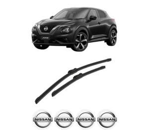 Set stergatoare auto NISSAN JUKE (F16_) din 2019, pentru parbriz auto, 2 bucati, Bosch Aerotwin, din cauciuc siliconat rezistent, 4 Stickere Auto NISSAN - Img 2