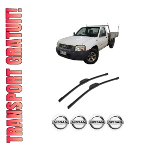 Set stergatoare auto NISSAN NAVARA Platform/Chassis (D22) din 2002, pentru parbriz auto, 2 bucati, Bosch Aerotwin Retrofit, din cauciuc siliconat rezistent, 4 Stickere Auto NISSAN