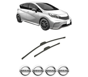 Set stergatoare auto NISSAN NOTE (E12) din 2012-2016, pentru parbriz auto, 2 bucati, Bosch Aerotwin Retrofit, din cauciuc siliconat rezistent, 4 Stickere Auto NISSAN - Img 2