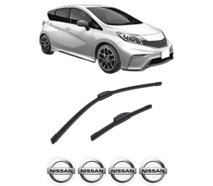 Set stergatoare auto NISSAN NOTE (E12) din 2012-2016, pentru parbriz auto, 2 bucati, Bosch Aerotwin Retrofit, din cauciuc siliconat rezistent, 4 Stickere Auto NISSAN - Img 2