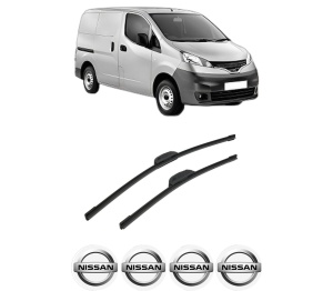 Set stergatoare auto NISSAN NV200 Van din 2010-2014, pentru parbriz auto, 2 bucati, Bosch Aerotwin Retrofit, din cauciuc siliconat rezistent, 4 Stickere Auto NISSAN - Img 2
