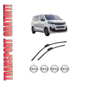 Set stergatoare auto OPEL ZAFIRA LIFE Bus (K0) din 2019-2024, pentru parbriz auto, 2 bucati, Bosch Aerotwin, din cauciuc siliconat rezistent, 4 Stickere Auto OPEL