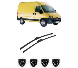 Set stergatoare auto PEUGEOT BOXER Bus (244, Z_) din 2001-2006, pentru parbriz auto, 2 bucati, Bosch Aerotwin Retrofit, din cauciuc siliconat rezistent, 4 Stickere Auto PEUGEOT - Img 2