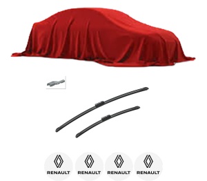 Set stergatoare auto RENAULT GRAND KANGOO III MPV din 2024, pentru parbriz auto, 2 bucati, Bosch Aerotwin, din cauciuc siliconat rezistent, 4 Stickere Auto RENAULT - Img 2