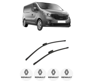 Set stergatoare auto RENAULT TRAFIC III Van (FG_) din 2014-2023, pentru parbriz auto, 2 bucati, Bosch Aerotwin Multi, din cauciuc siliconat rezistent, 4 Stickere Auto RENAULT - Img 2
