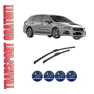 Set stergatoare auto SUBARU LEVORG din 2015, pentru parbriz auto, 2 bucati, Bosch Aerotwin Retrofit, din cauciuc siliconat rezistent, 4 Stickere Auto SUBARU