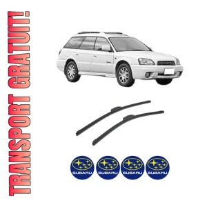 Set stergatoare auto SUBARU OUTBACK (BE, BH) din 2000-2003, pentru parbriz auto, 2 bucati, Bosch Aerotwin Retrofit, din cauciuc siliconat rezistent, 4 Stickere Auto SUBARU
