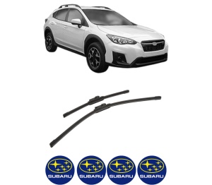 Set stergatoare auto SUBARU XV (GT) din 2017-2019, pentru parbriz auto, 2 bucati, Bosch Aerotwin, din cauciuc siliconat rezistent, 4 Stickere Auto SUBARU - Img 2